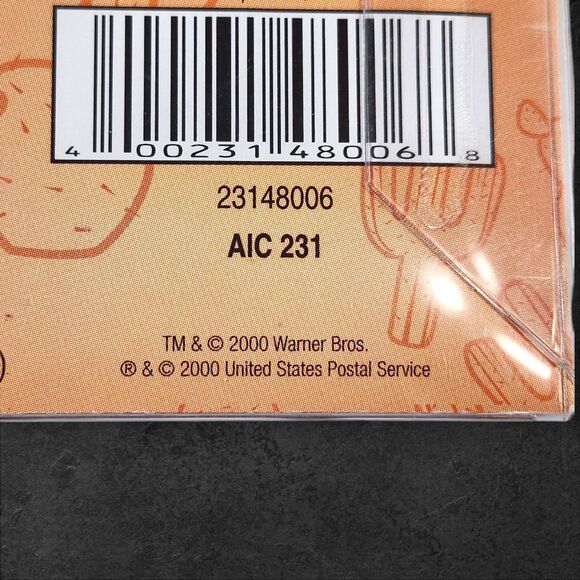 Vintage 2000 USPS Looney Tunes Rub‑On Transfers Wile E. Coyote & Roadrunner NOS - Picture 3 of 3